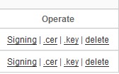 Download .CER and .KEY file Download .CER and .KEY file
