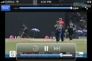 WC 2011 on ESPN mobile TV