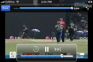 WC 2011 on ESPN mobile TV WC 2011 on ESPN mobile TV